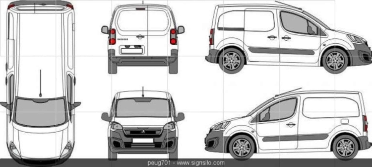 Peugeot partner 2012 чертеж