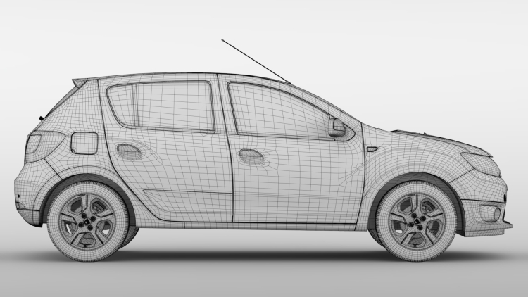 Renault Sandero 2014 чертеж
