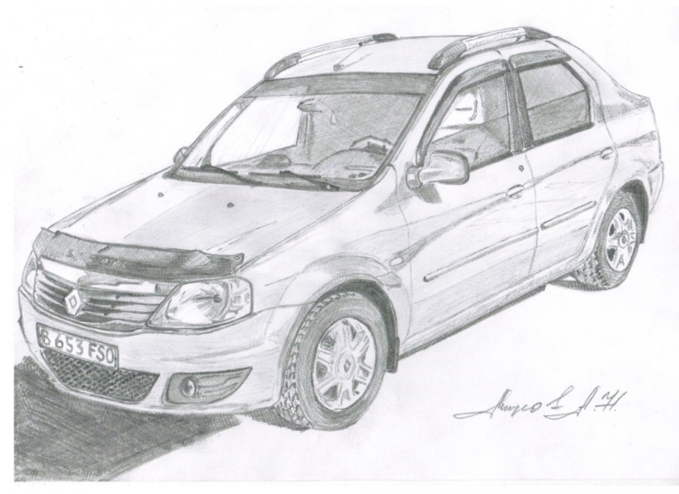 Рено Логан 2008 рисунки