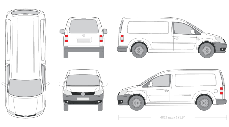 Lada Largus фургон чертеж