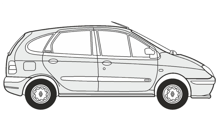 Renault Megane Scenic чертёж