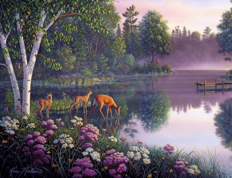 Волшебное озеро лядов рисунок