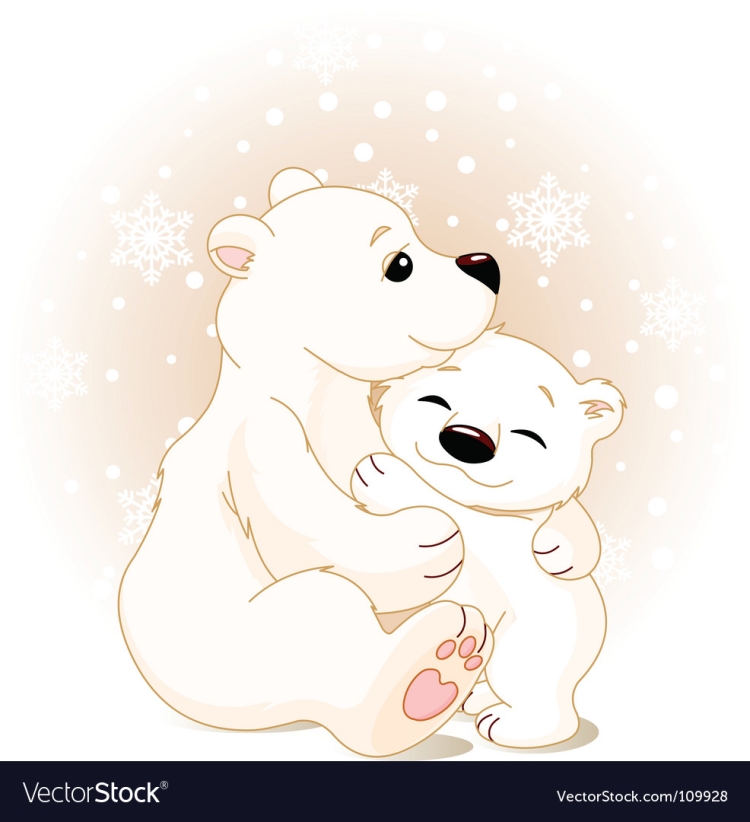 Белый Медвежонок рисунок