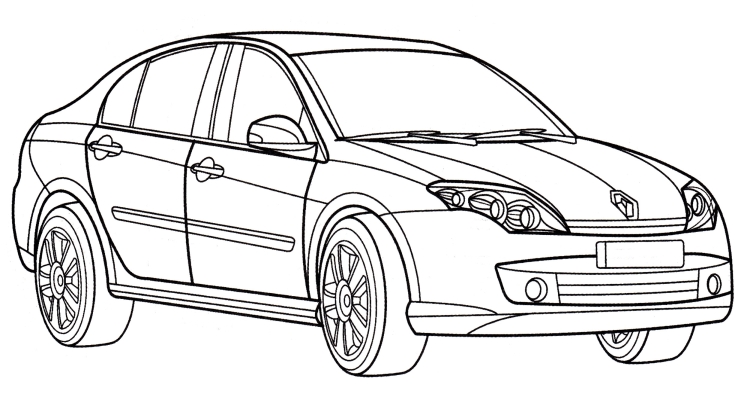 Kia Cerato 2 раскраска