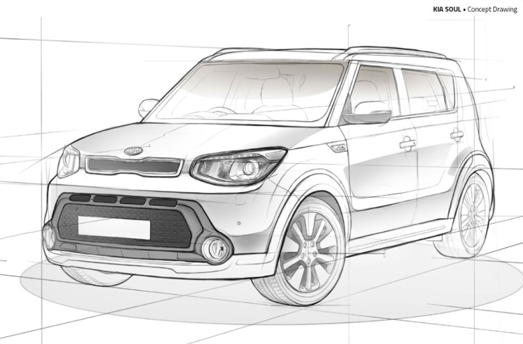 Раскраска Kia Spectra