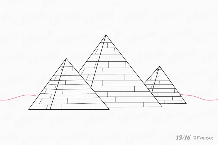 Эскиз пирамиды хеопса