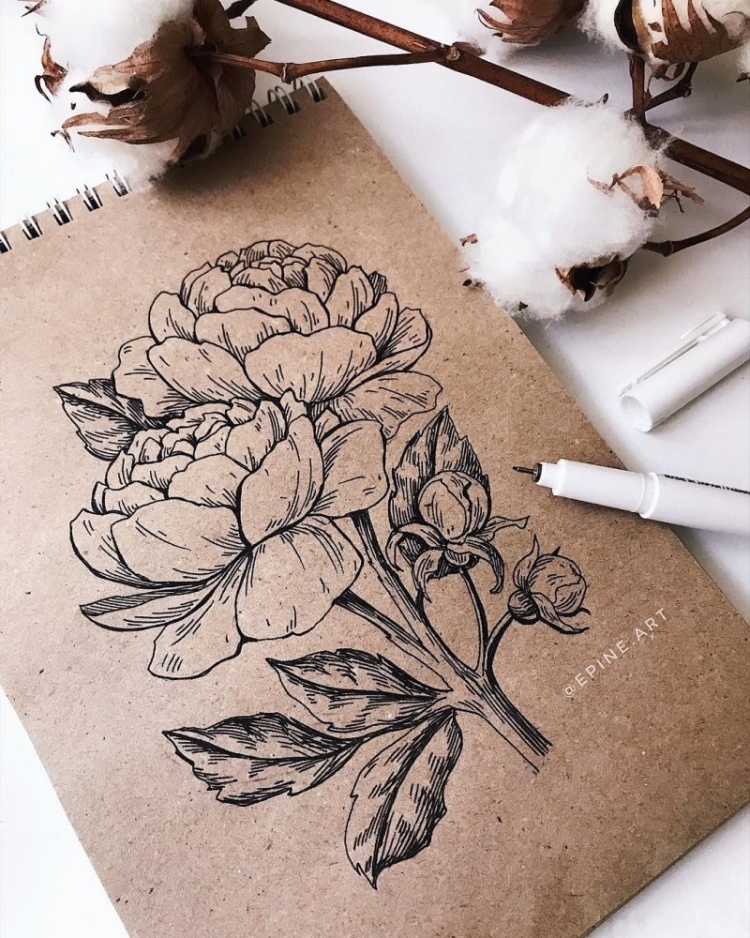 Рисунок на крафте