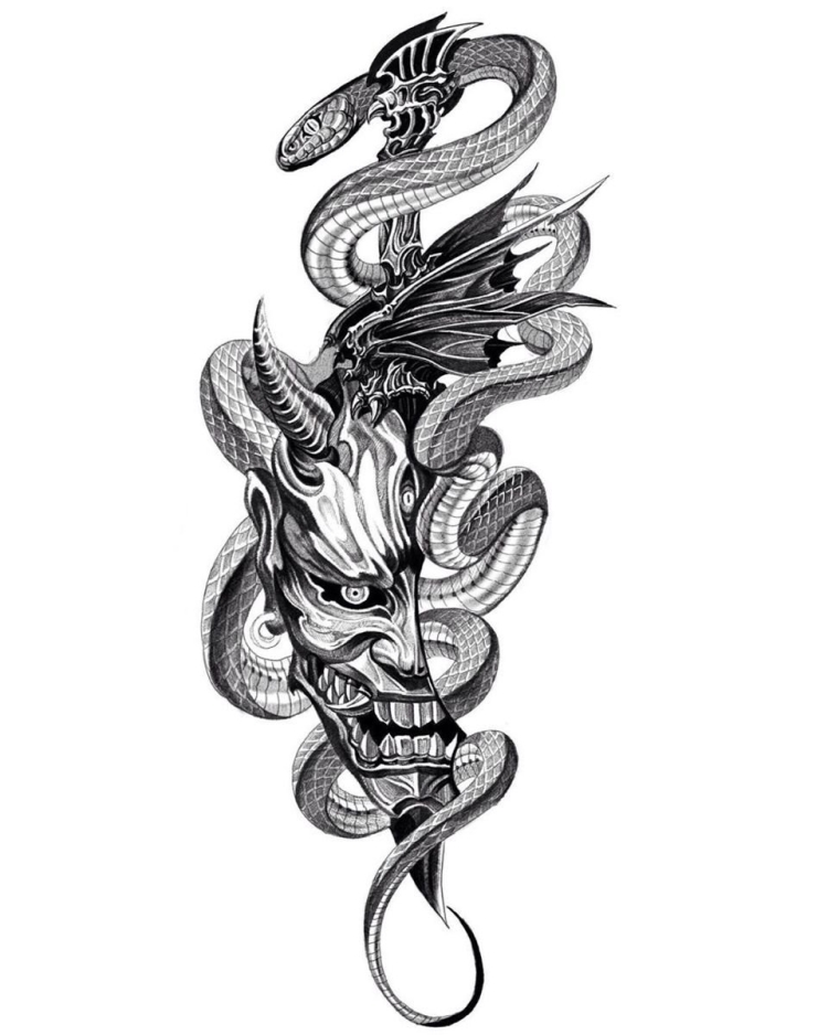 Татуировки дракон: значение и 198 фото и эскизов