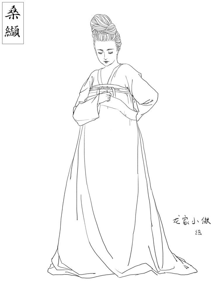 Эскиз одежды древнего китая