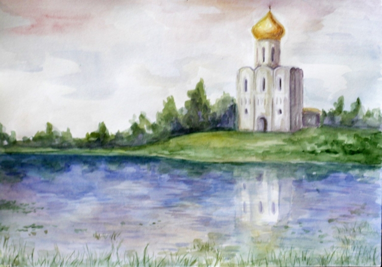 Московский Кремль карандашом