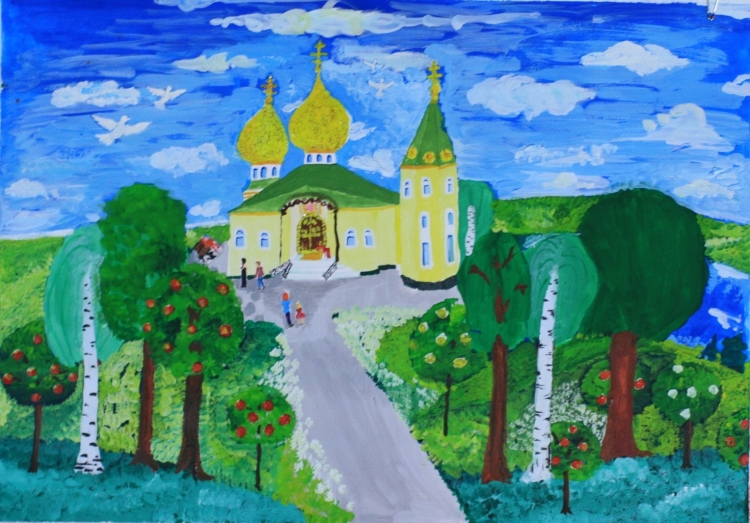 Рисование на тему Родина
