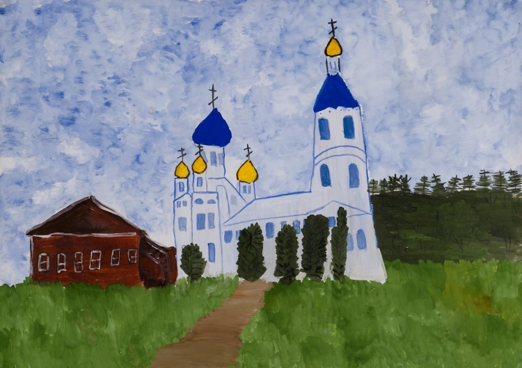 Русь православная рисунок детский