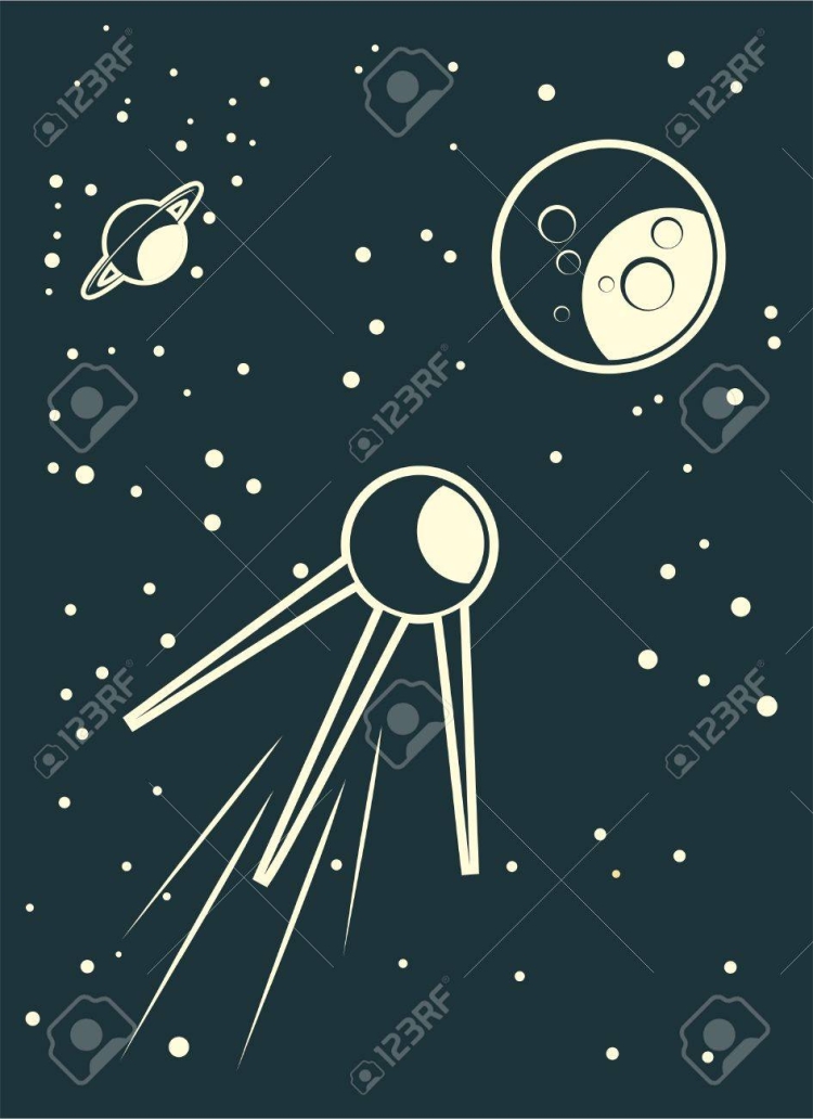 Космос Спутник вектор