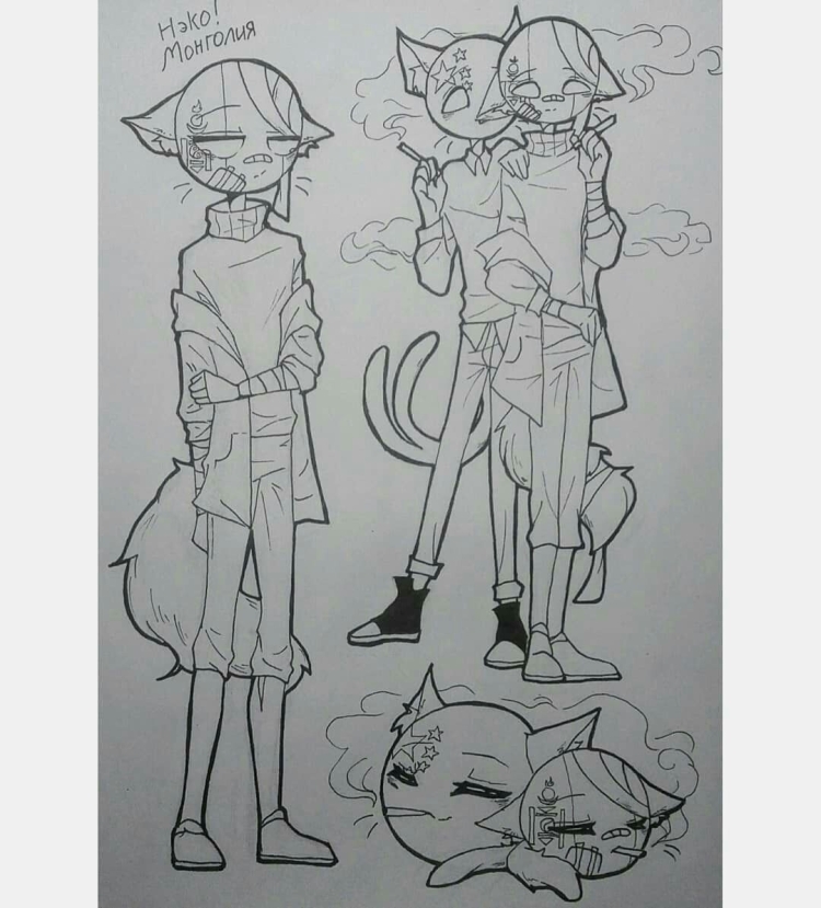 Countryhumans зарисовка