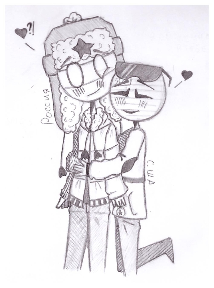 Раскраска Countryhumans