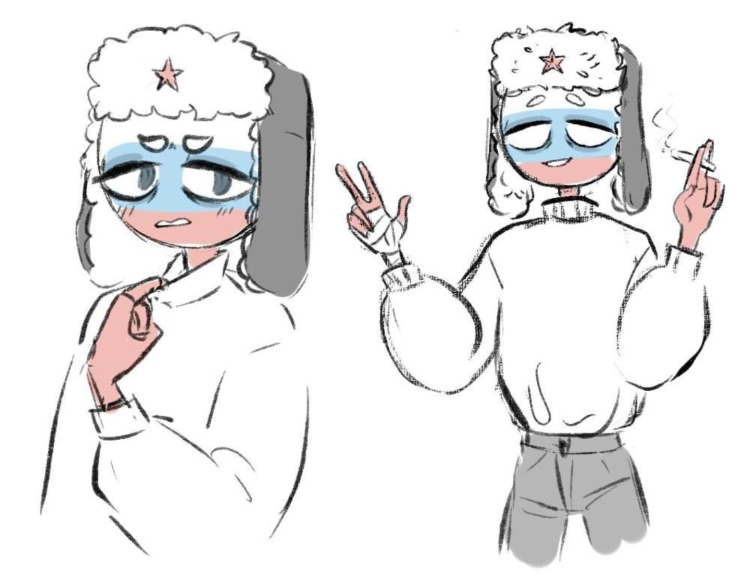 Референс Россия Countryhumans