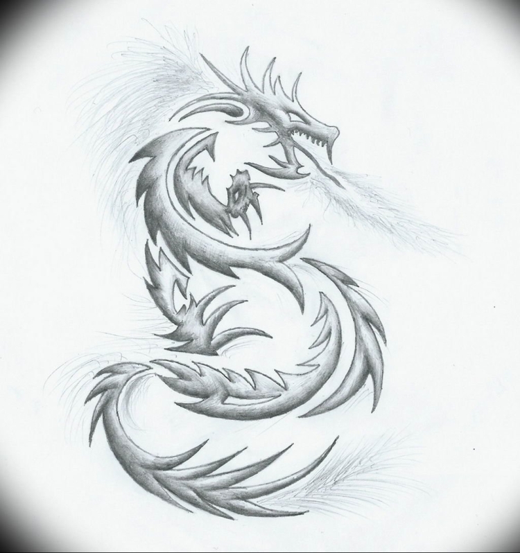 Эскизы дракона для срисовки
