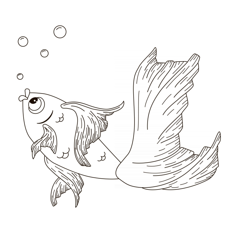 Эскиз сказки золотая рыбка