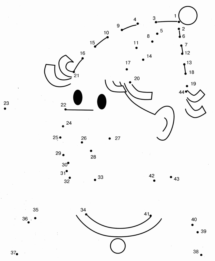 Рисунок соединение по точкам