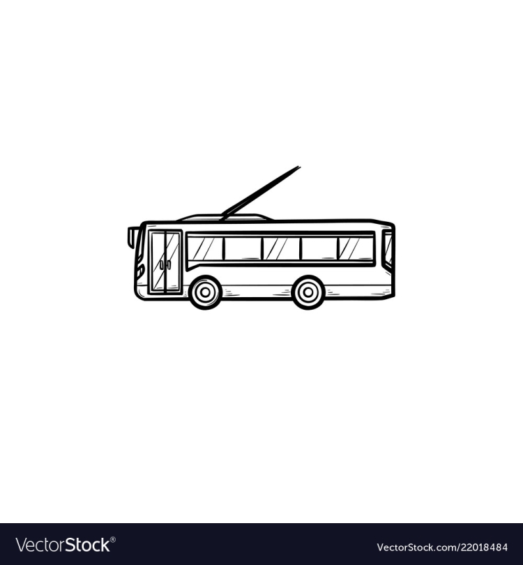Троллейбус рисунок