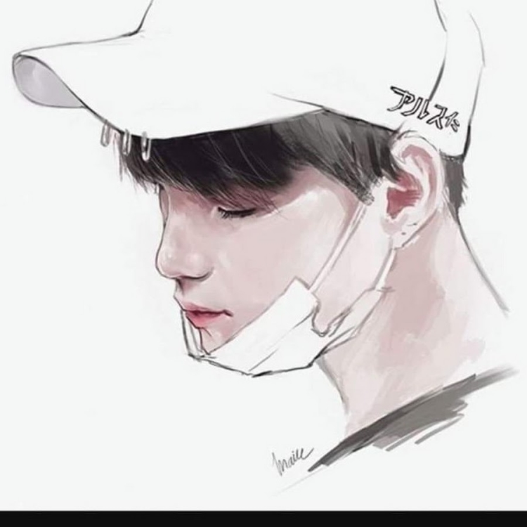 Min yoongi BTS рисунки