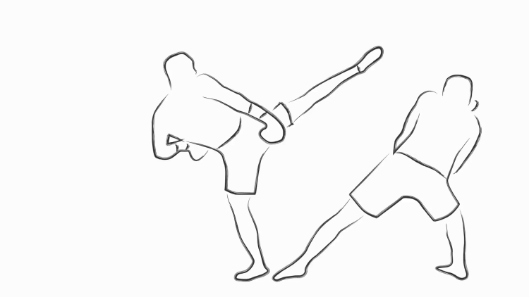 Кикбоксинг рисунок