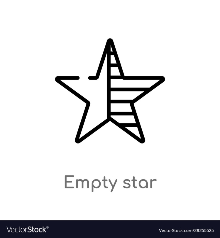 Vector empty Star