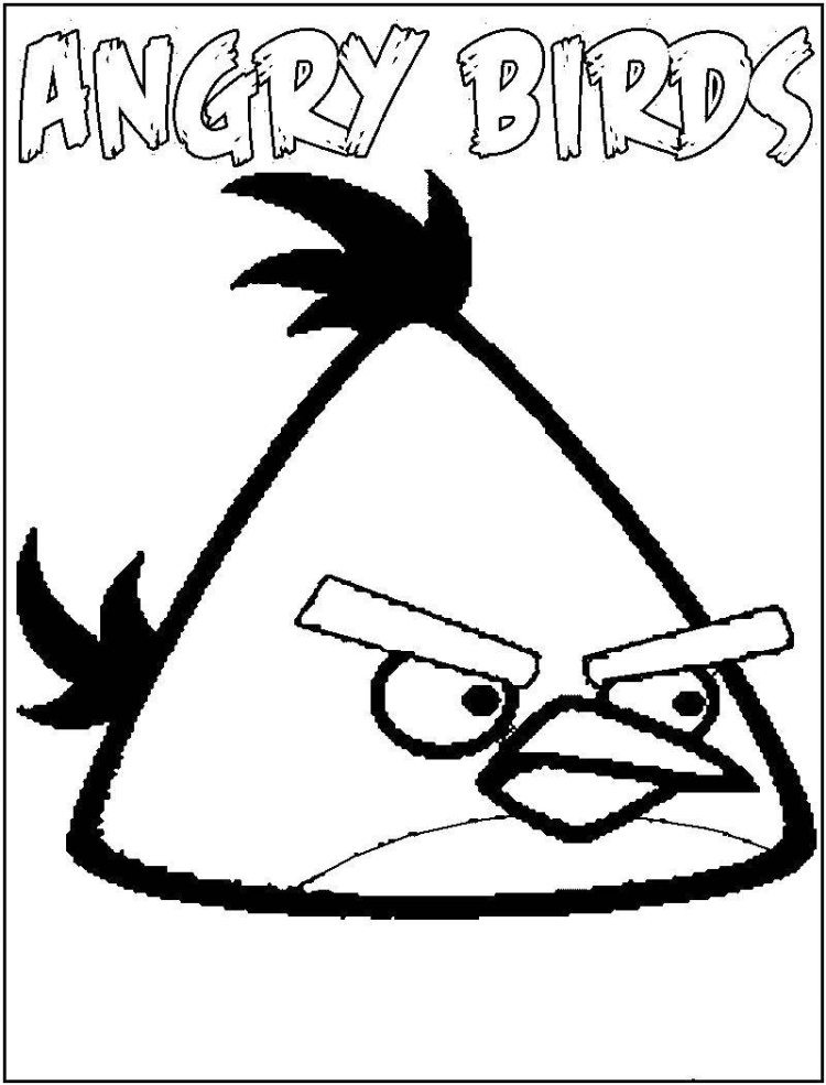 Раскраска Ред | Раскраски Энгри бердз. Раскраски Angry Birds