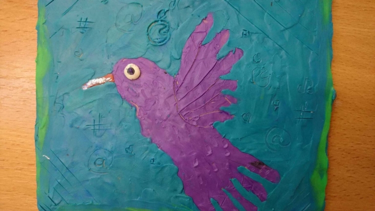 Рельефный рисунок из пластилина