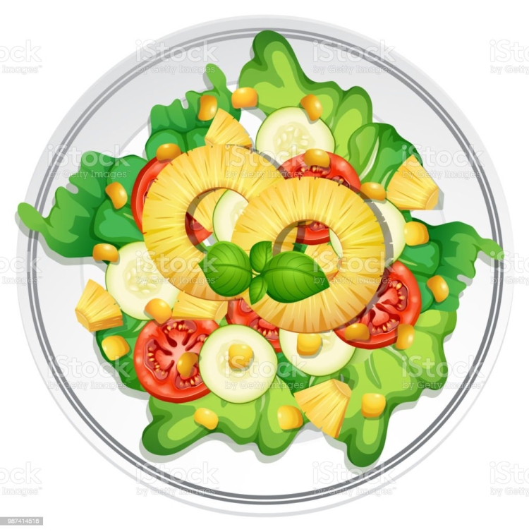 Рисунок салата из овощей