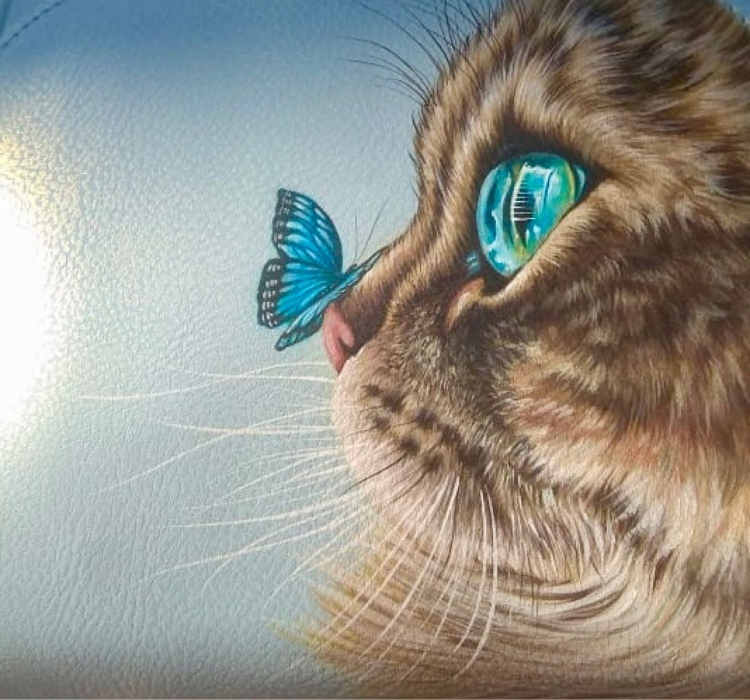 Кот и котенок рисунок