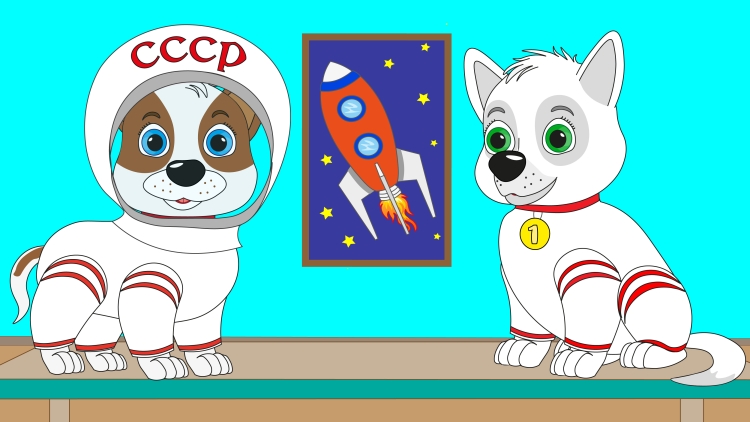 Мультяшные космонавты