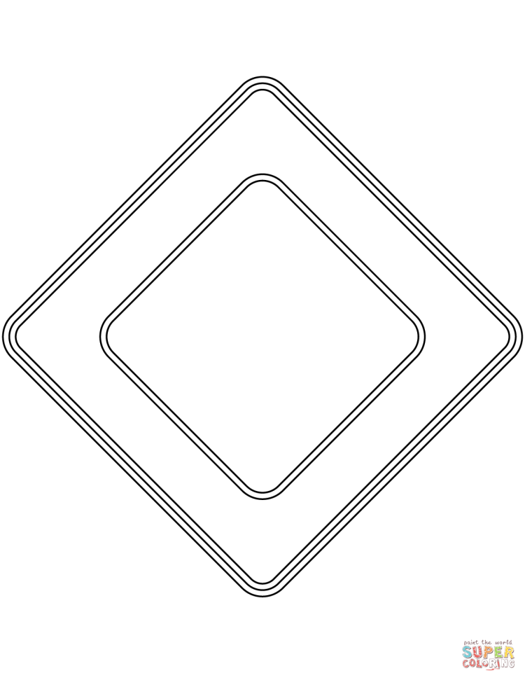 Знак Главная дорога