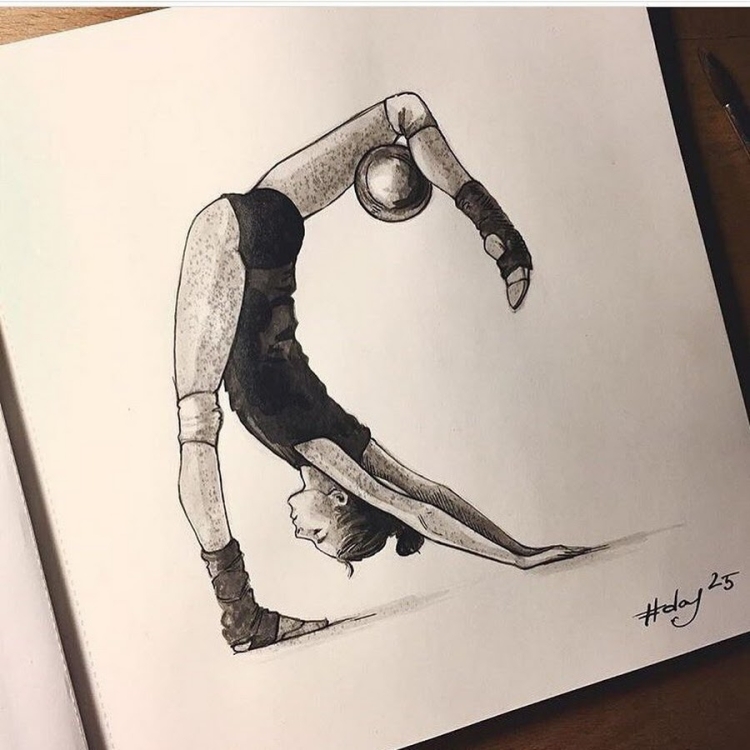 Гимнастика арт gabriellejadeart