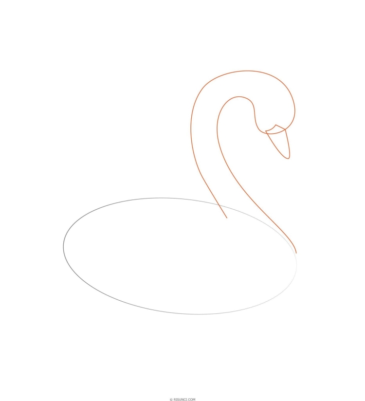 Царевна лебедь рисунок поэтапно