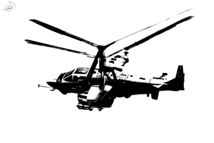 Вертолет ми 24 рисунок