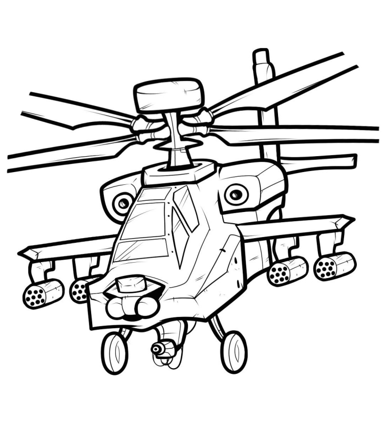 Ми-28 вертолёт рисунок