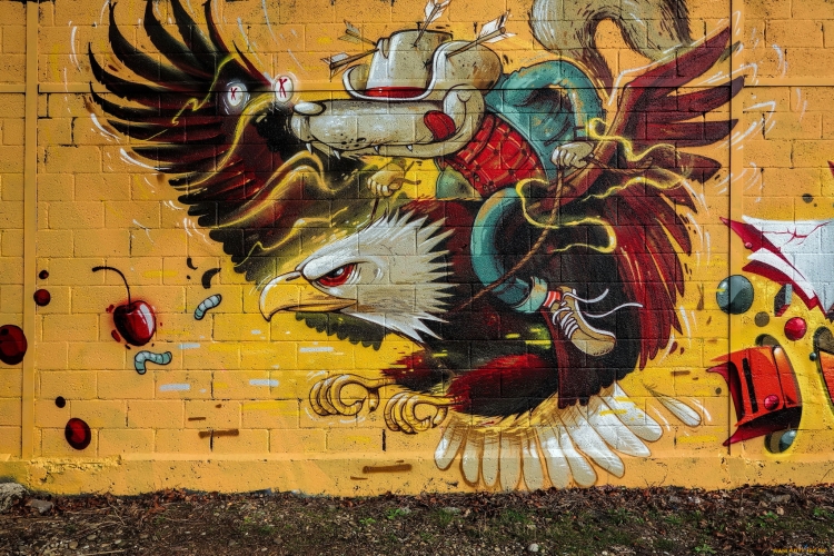 Орел граффити