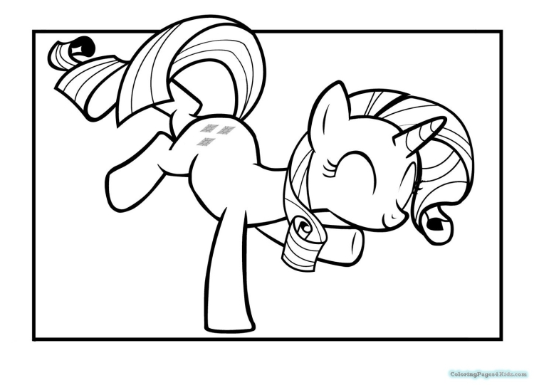 My little Pony раскраска Рарити