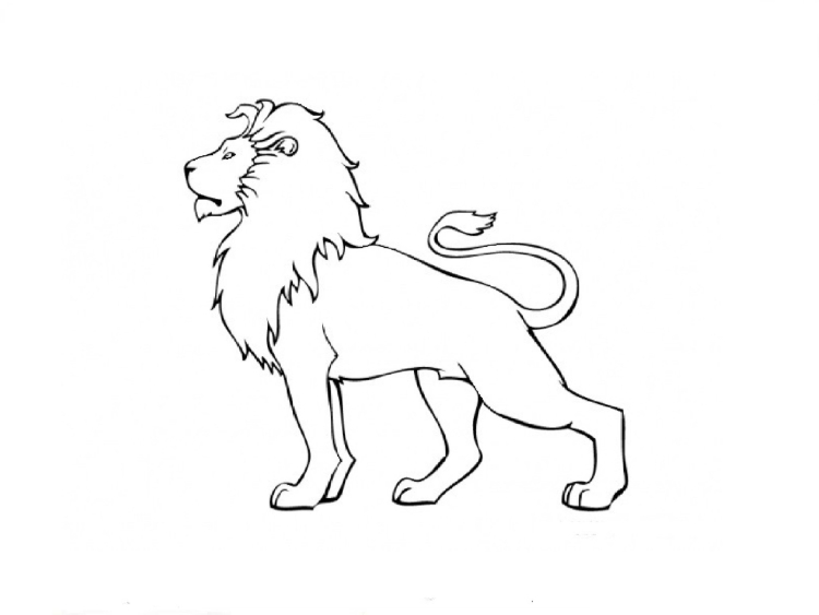 Лев в стиле трайбл