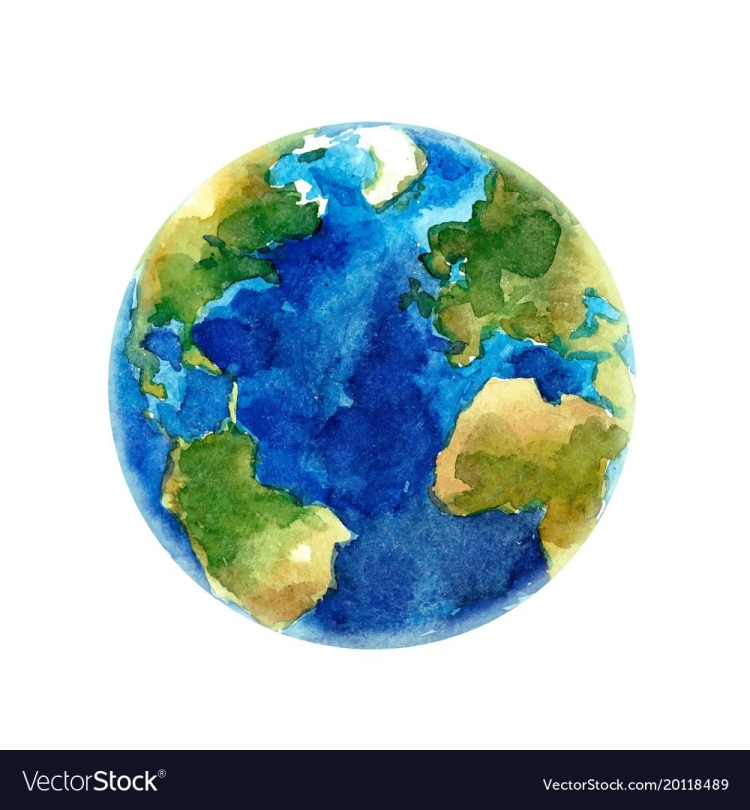 Планета земля из космоса рисунок
