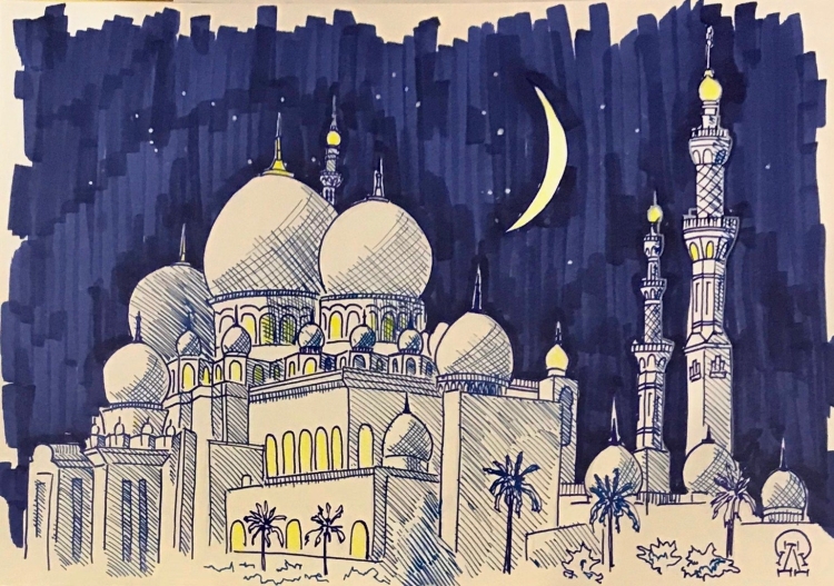 Образ среднеазиатского города рисунки