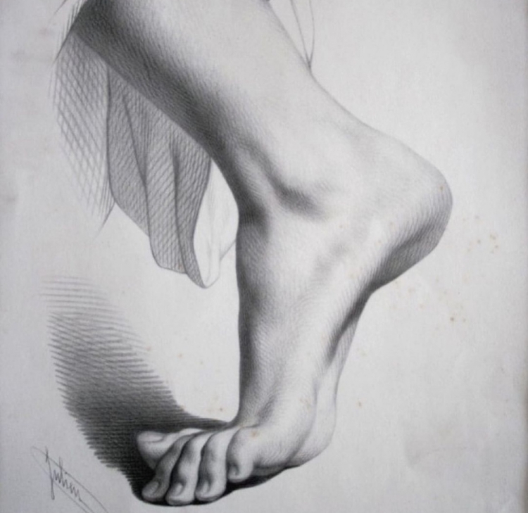 Рисунок ноги человека