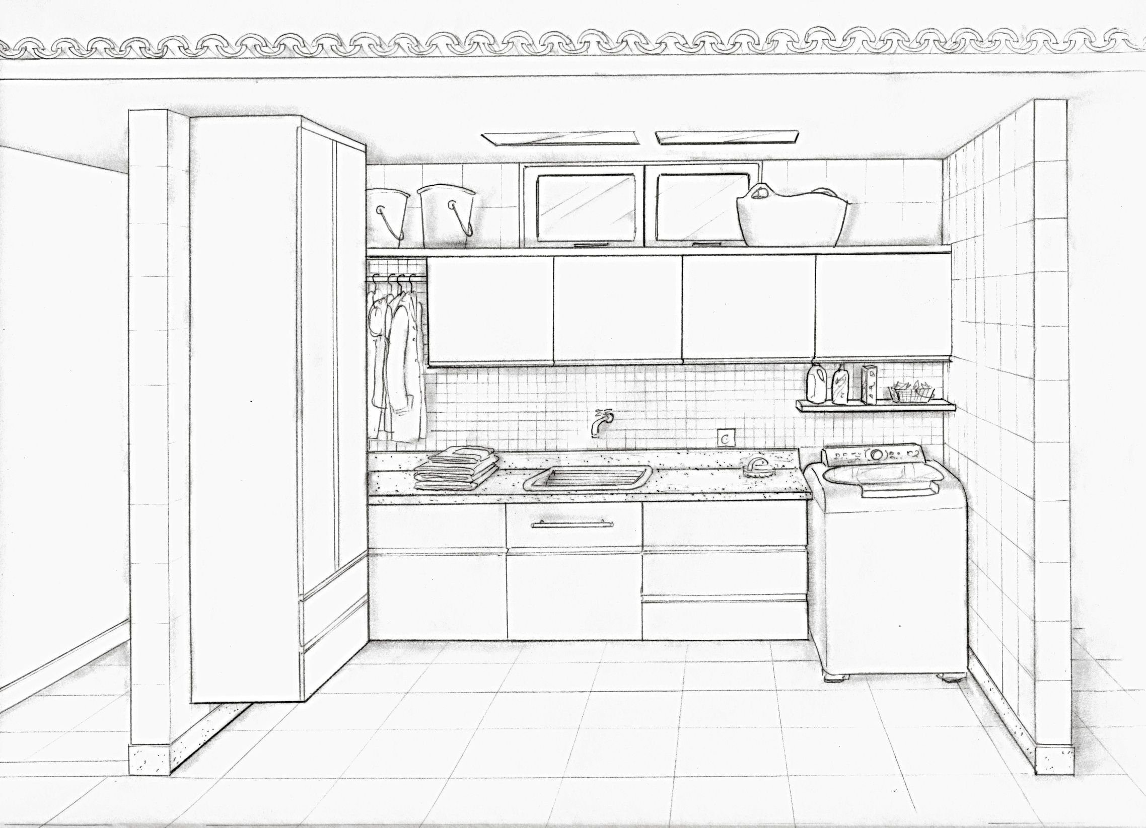 Кухня рисунок карандашом (49 фото)