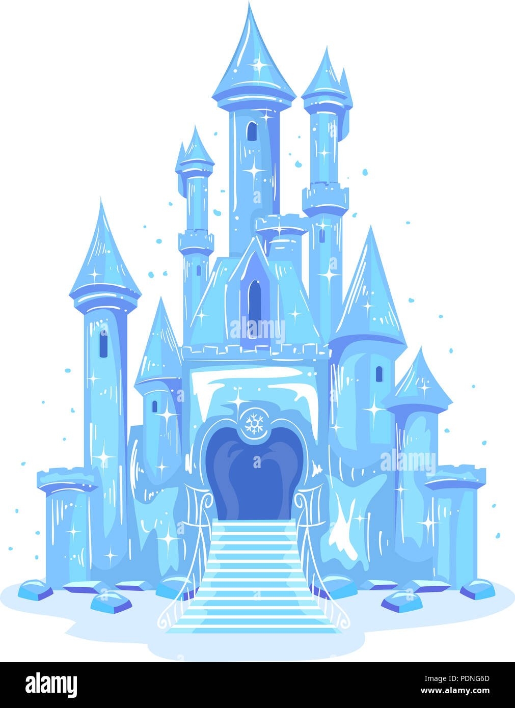 Ледяной дворец рисунок