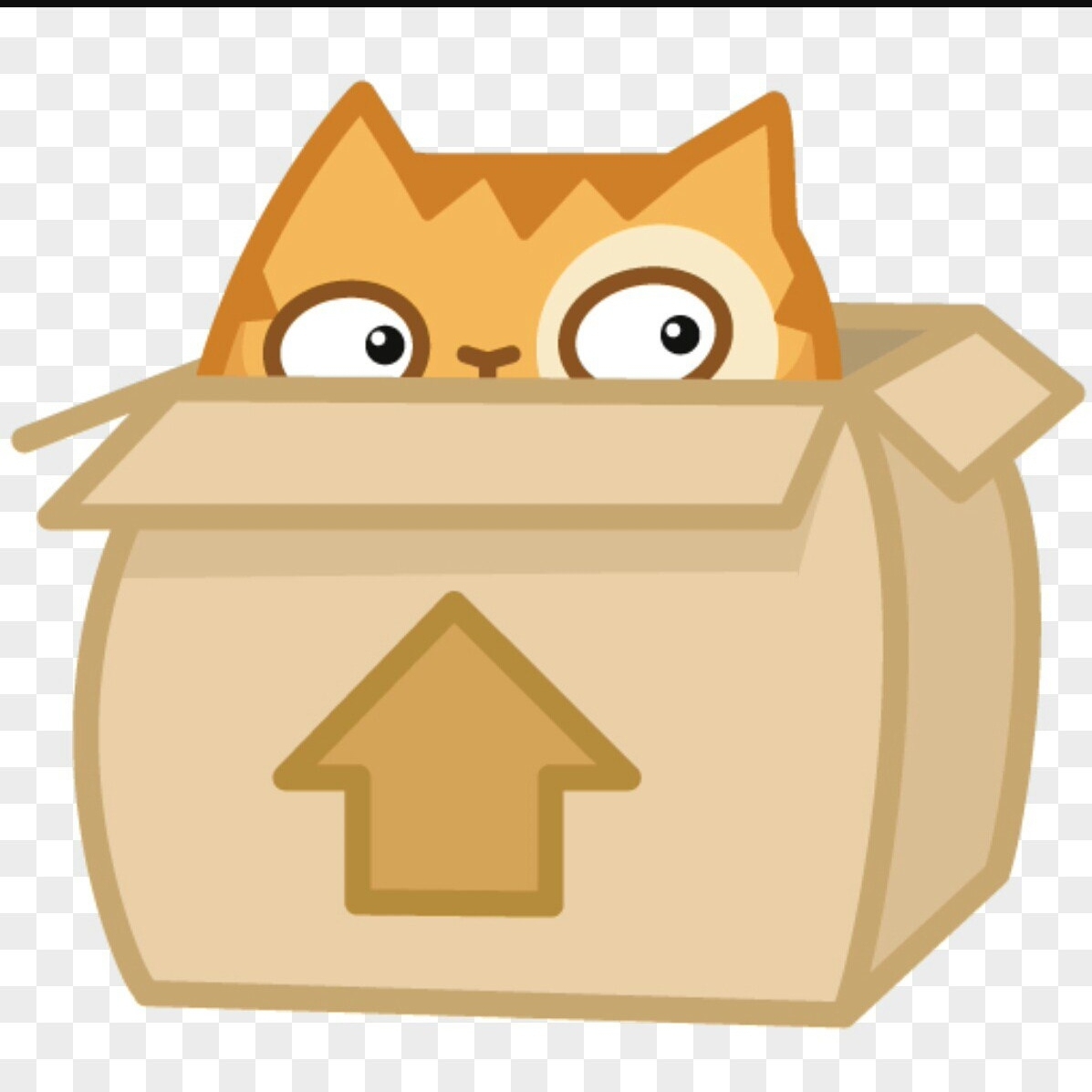 кошка в коробке рисунок