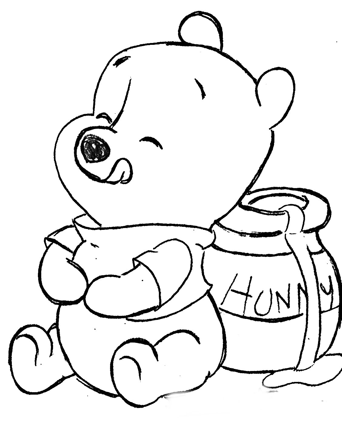 Раскраски из мультфильма Винни Пух (Winnie the Pooh) скачать