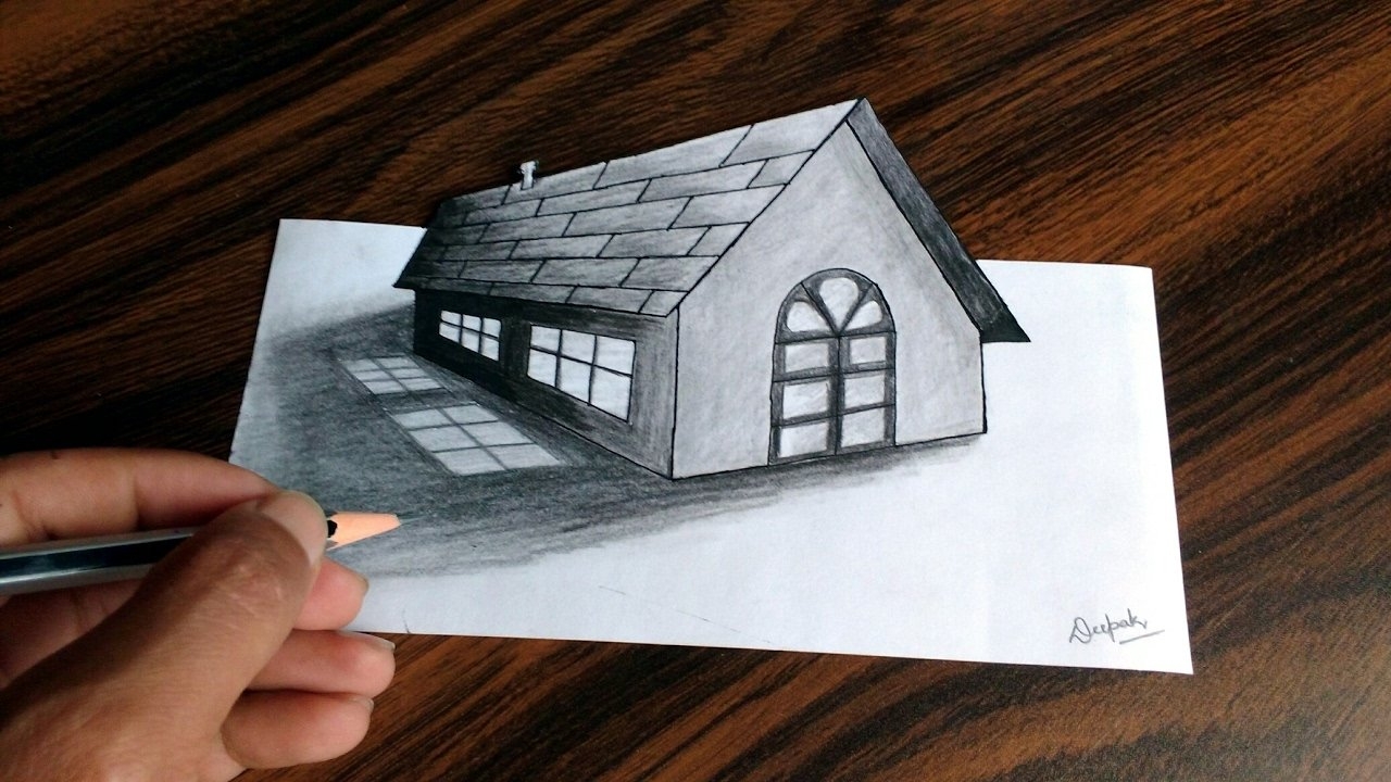 Как сделать объемный домик из бумаги