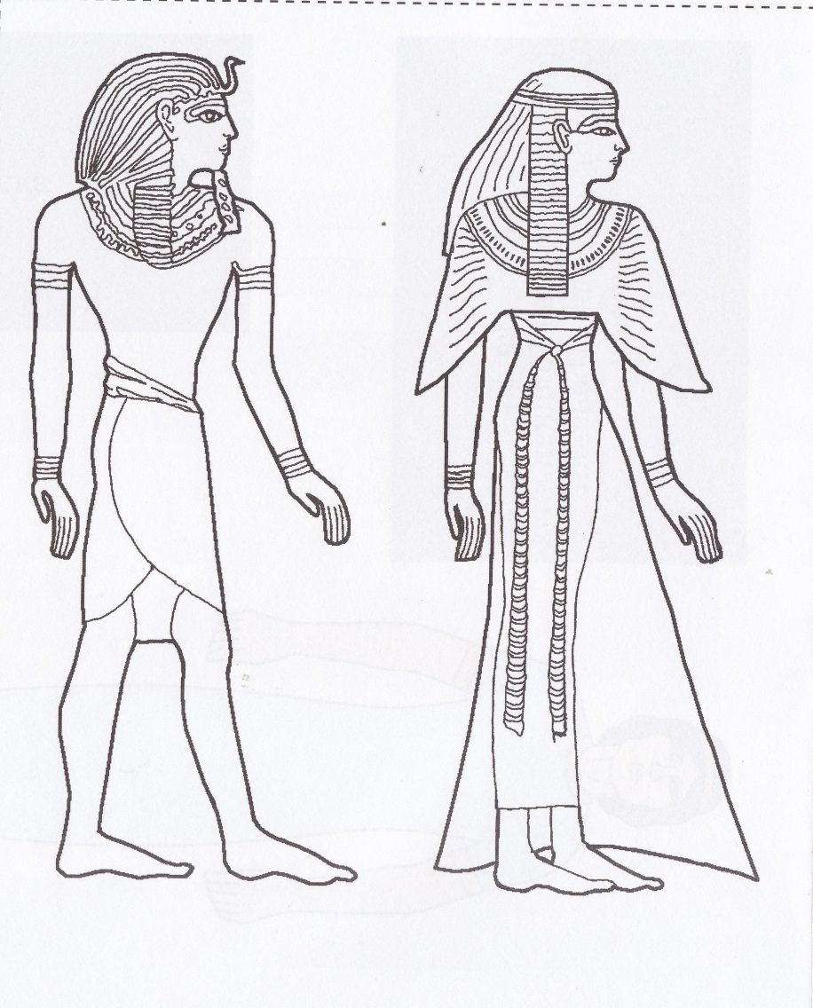 Раскраска с золотым контуром “Египетские воины”