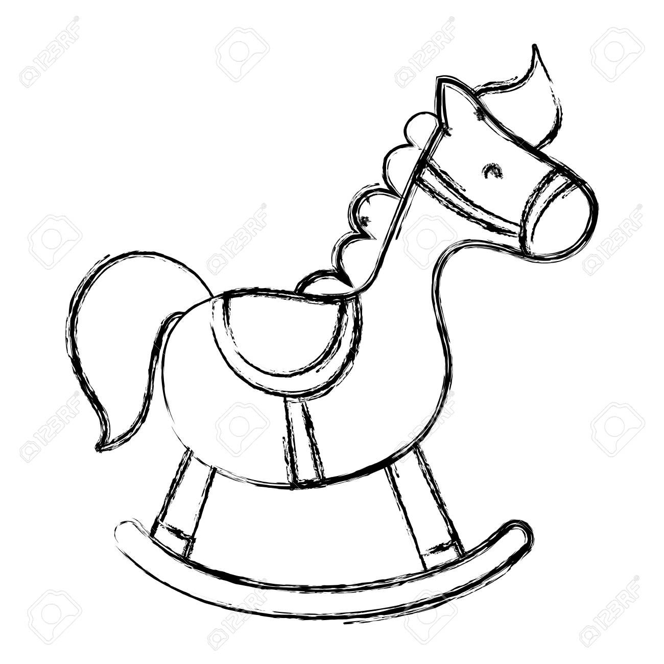 Детская лошадка-качалка из обычной фанеры своими руками